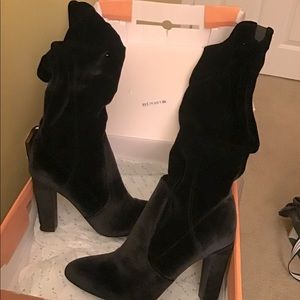 Unisa over the knee velvet boots